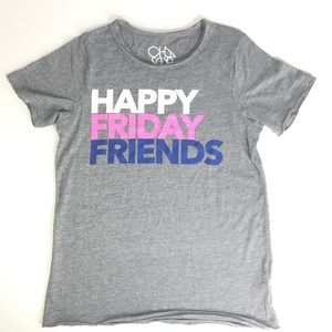 Chaser Gray Tee with Colorful Print